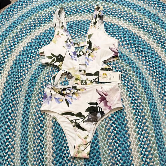 Tinibikini Cut Out Swimsuit - Picture 1 of 4